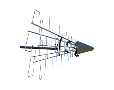 80 MHz – 10 GHz 堆叠对数周期天线