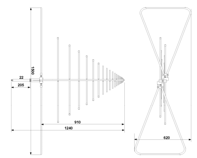 30MHz~3GHz接收天线